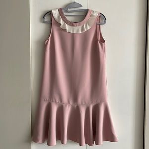 Red Valentino Ruffle Edge Sleeveless Dress